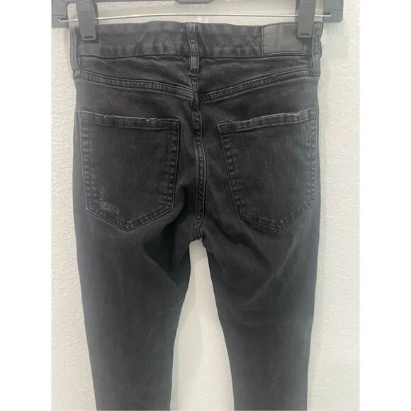 Aeropostale High Waisted Black Curvy Skinny Jeans Size 0 - Picture 5 of 8